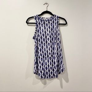 Athleta Blue Tie-Dye Tank Top